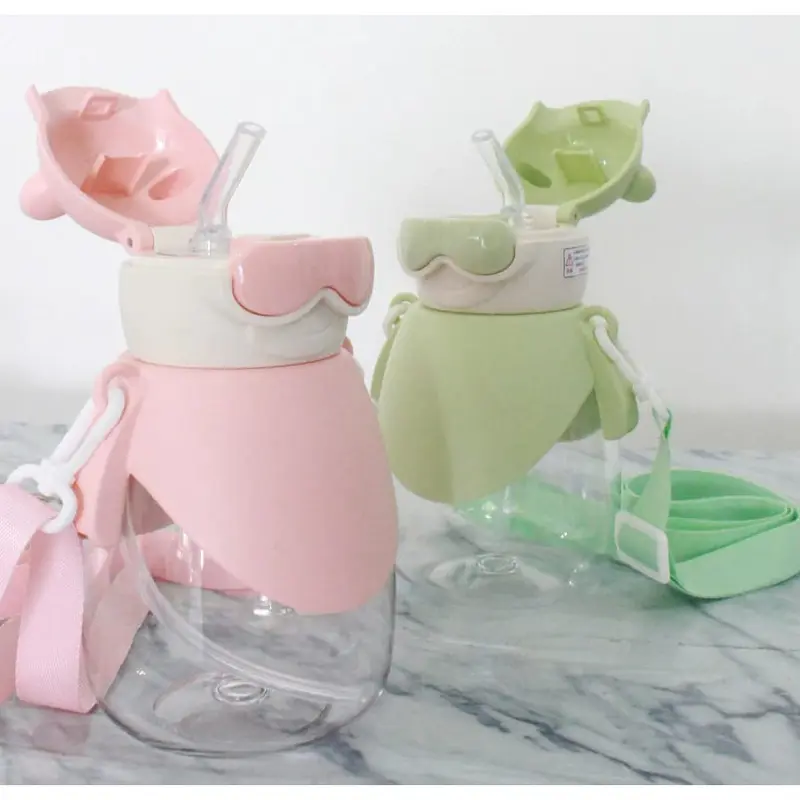 CS283 BOTOL MINUM ANAK KARAKTER ROBOTIC DENGAN TALI 750ML / BOTOL MINUM DENGAN SEDOTAN ANAK 2