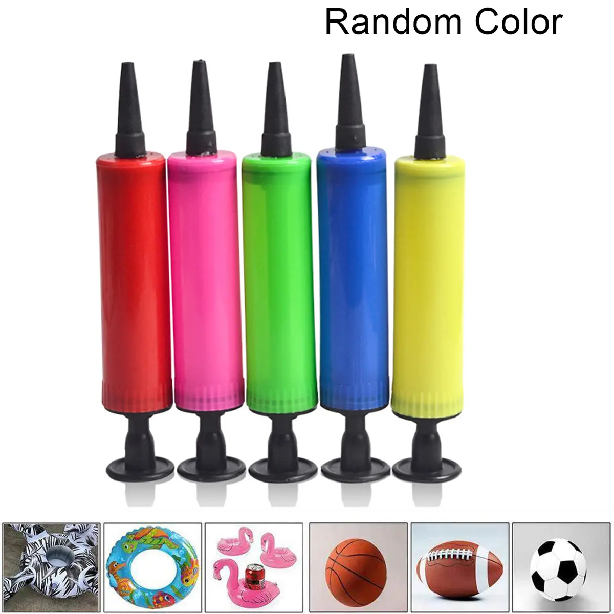 Inflatable toy pump Bobo ball children's toys inflatable tube mini hand push small wedding inflatable tube Mini Hand Inflator Balloon Portable Hand Push Air Pump