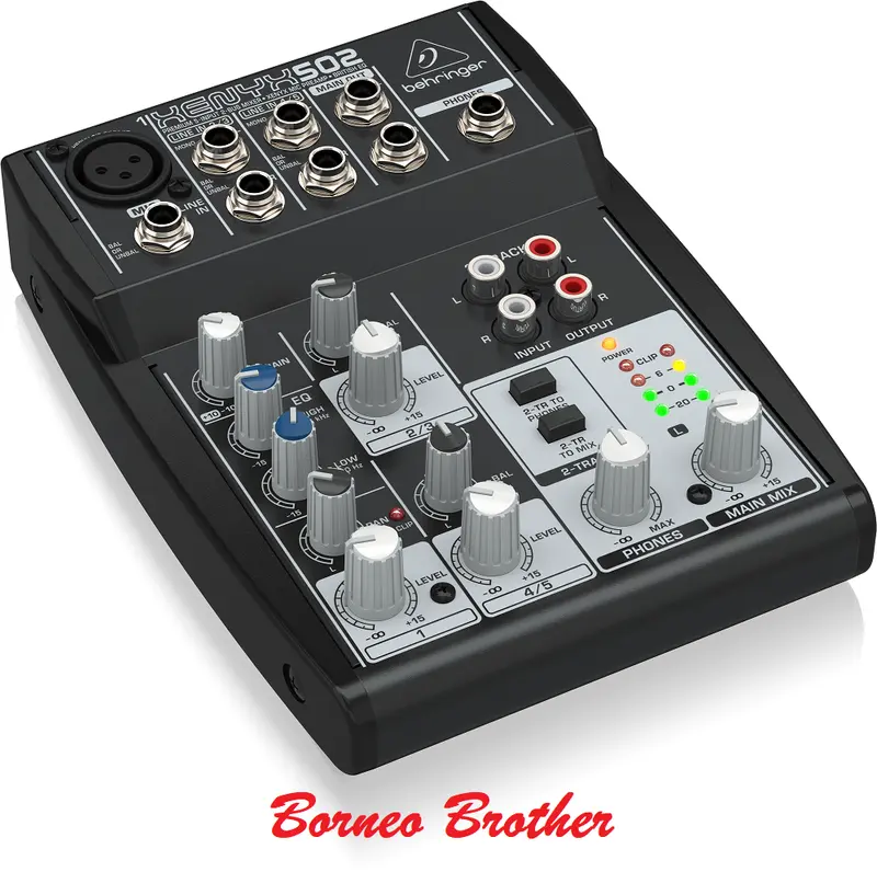 Mixer Behringer Xenyx 502 Xenyx502 Original 5 Input Mixer 2