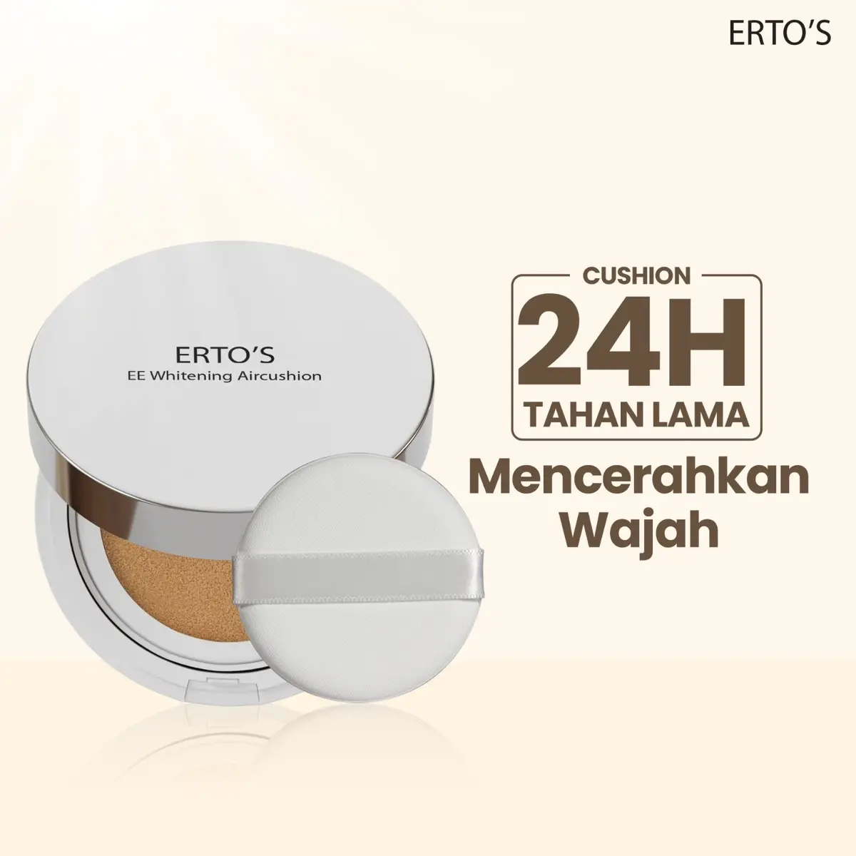 EE Whitening Cushion / Flawless Cushion / Cushion Tahan Lama / Long Lasting Cushion / Medium to High Coverage Concealer Wajah Foundation Mencerahkan