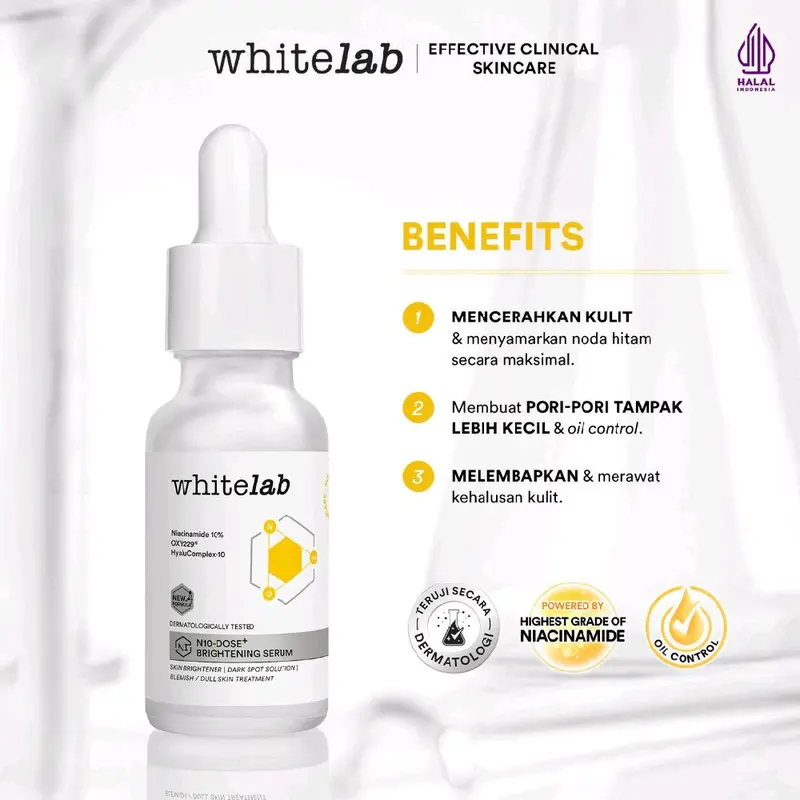 Paket Skincare Whitelab Brightening 01| Free SheetMask 4