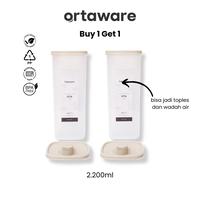 Gambar DAPAT2 Ortaware Toples 2in1 Bisa Jadi Botol Minuman di Kulkas 2.2Liter - Purple dari Ortaware Kota Depok 2 Tokopedia