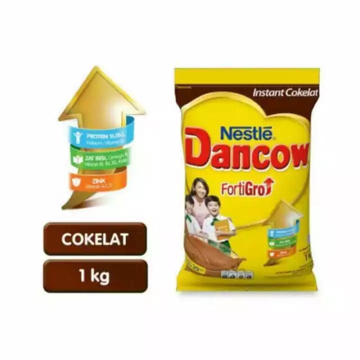 Nestle Dancow Fortigro Coklat 1KG Susu Bubuk Chocolate Dairy Milk 2