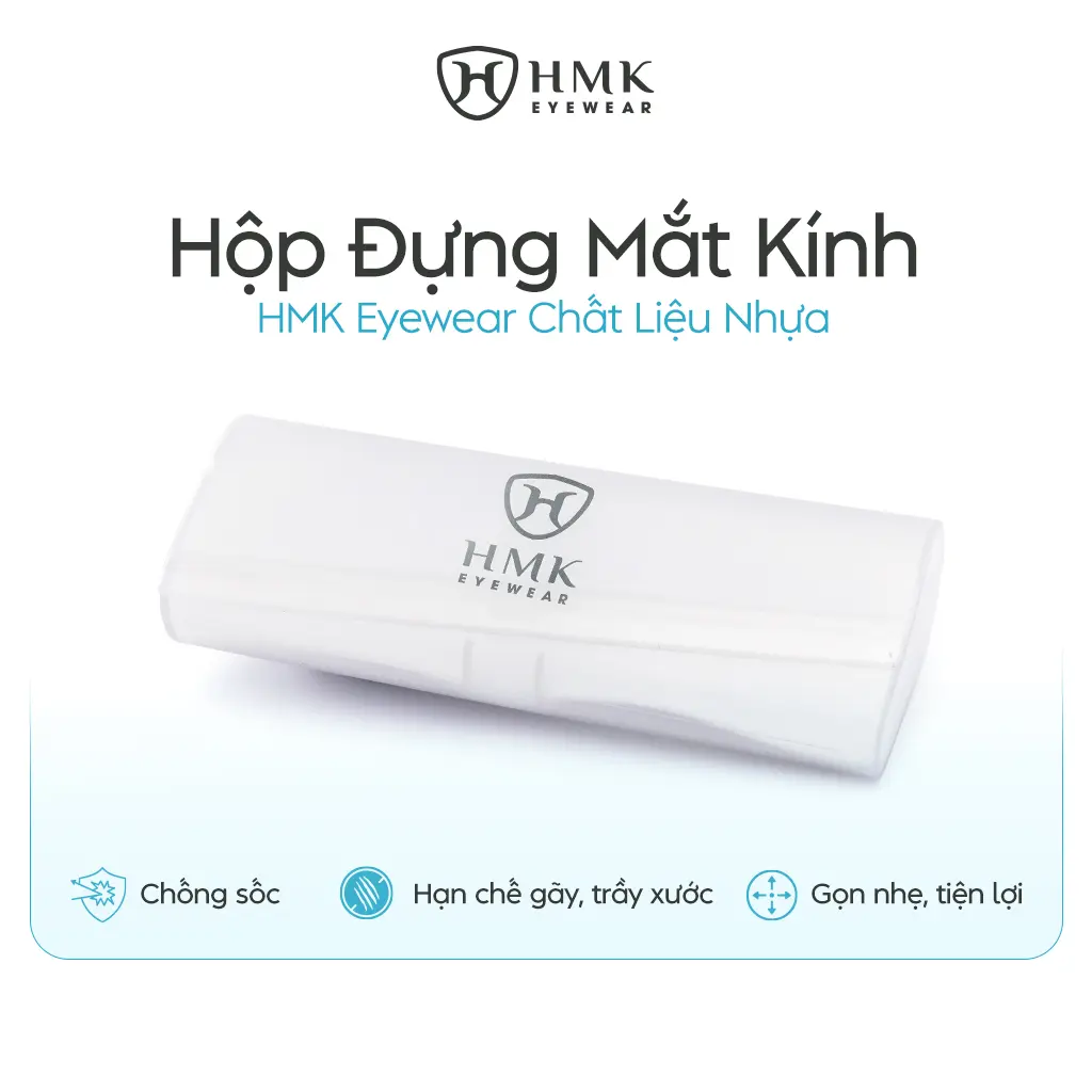 Hộp Đựng Mắt Kính HMK Eyewear Chất Liệu Nhựa Chống Sốc, Bảo Vệ Mắt Kính Toàn Diện