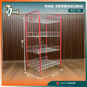 JJ RAK // RAK SERBAGUNA SUSUN 4 PIPA // RSG SUSUN 04 // RAK BUKU SUSUN 4 PIPA