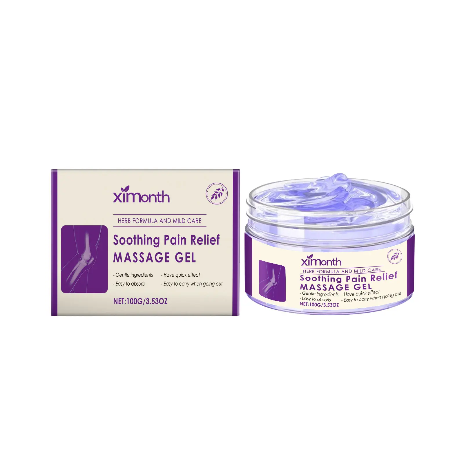 Ximonth Body Massage Gel Daily Care Joints Knees Elbows Shoulders Comfort Topical Applicator Gel