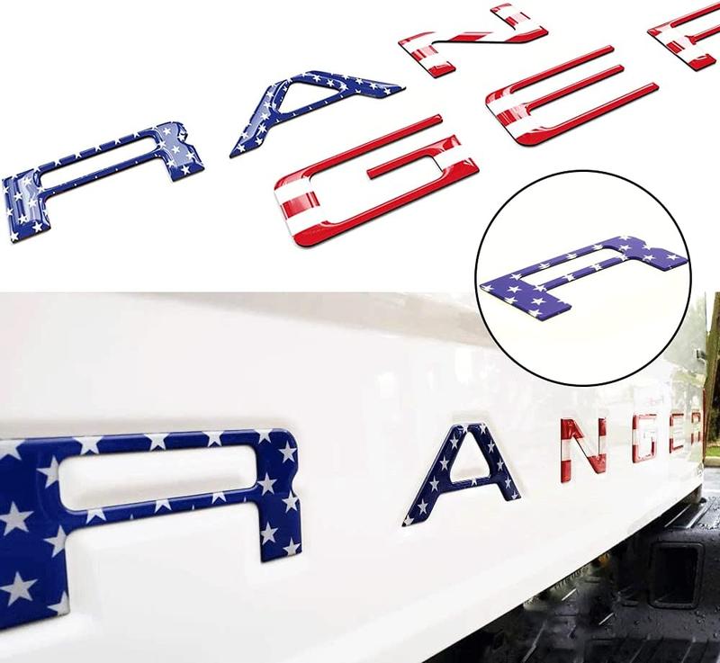 Product Introduction of ABS Plastic 3D Rear Trunk Tailgate Insert Letters For Ford Ranger T6 T7 T8 2012-2019 Emblem Decal Sticker Nameplate Letter Car Accessories 10
