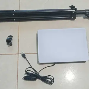 Lampu Foto 11inch Led Lampu Lighting Lampu Sorot Lighting Studio+Tripod Lampu Konten Kreator Lighting Studio Lampu Live Vlog