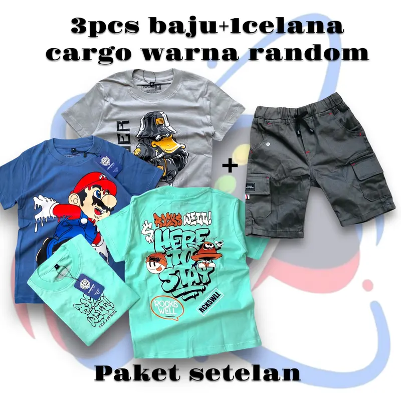 Baju Kaos Anak Motif Bis Telolet Terbaru Setelan Anak Laki Laki Fashion Anak 4
