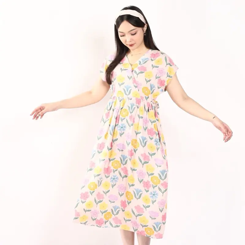 [DasterHitsMalang] Daster Kimono Motif Kekinian/Daster Kancing/Daster Busui /Daster Bumil Katun Ibu Panjang Rayon Menyusui Wanita Hamil Lengan