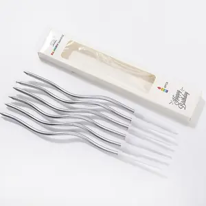 lilin spiral panjang ulang tahun / spiral lilin keriting isi 6pcs PP01