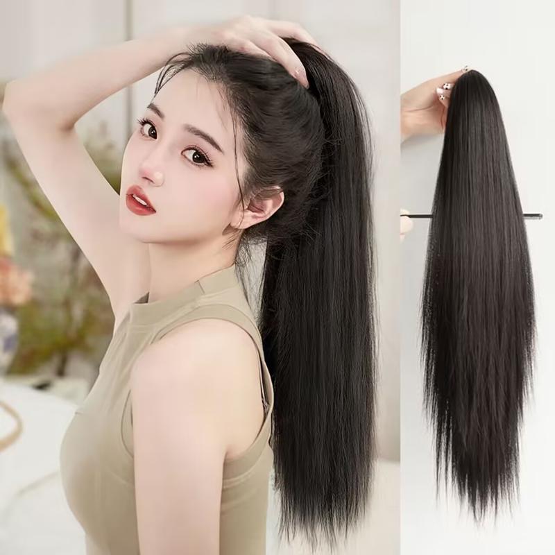 Tóc Giả Venus Tóc Đẹp Cho Nữ Tóc Thẳng Dài Kẹp Tóc Giả Kẹp Tóc Giả Đuôi Ngựa Tóc Giả Cô Dâu Tóc Giả Trùm Đầu Buộc Dây X161-159