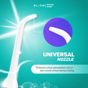 Refill Nozzle  PUTIH Water Flosser Pembersih Karang Gigi Portable Waterproof Teeth Scaler Dental Scaling Oral Irrigator Tooth Floss