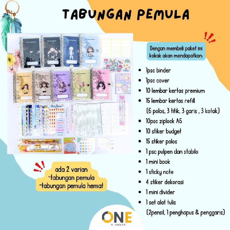 BINDER TABUNGAN CUTE PREMIUM UNTUK PEMULA 1
