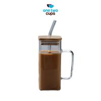 Gambar One Two Cups Cangkir Kopi Kaca Tahan Panas Sedotan Aesthetic Mug 350ml - UK3 dari One Two Cups Official Store Kota Administrasi Jakarta Barat 1 Tokopedia