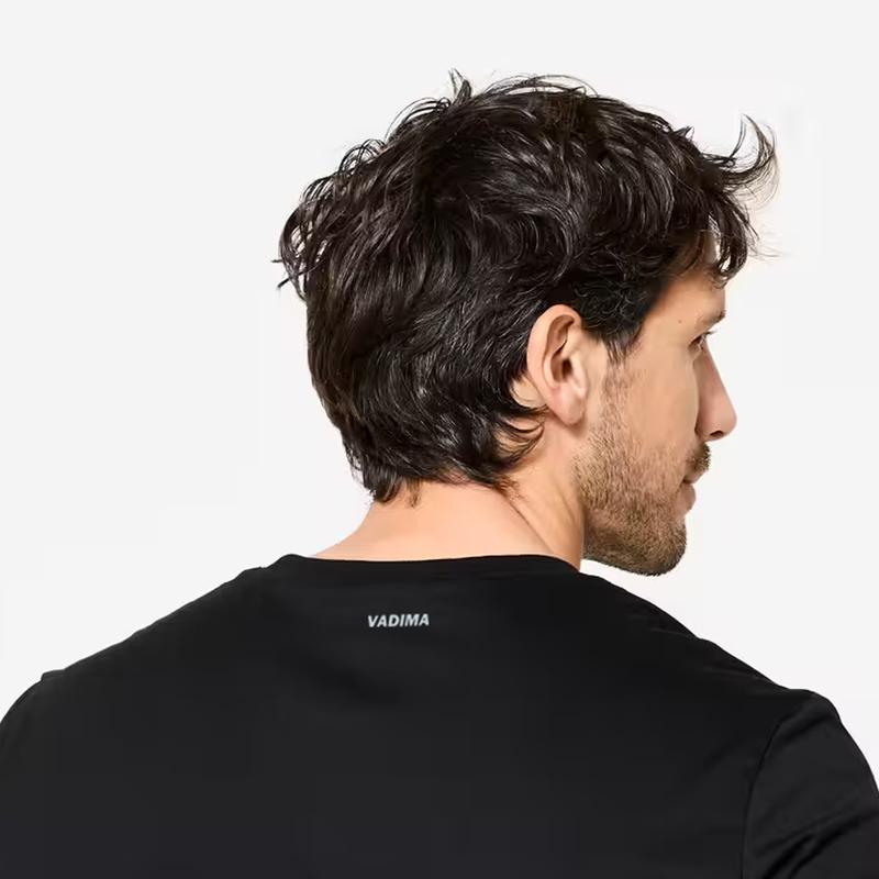 VadimaSports mens round neck shirt plainkorean for men and women unisexsportsBreathablefor Gym Basketbal training Compression T-Shirt Quick Dry compression  shirt gray breathable