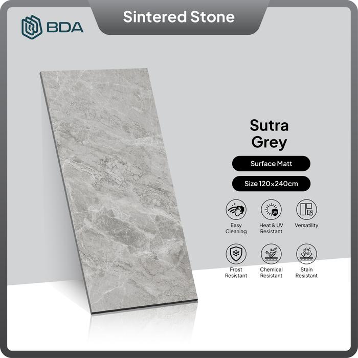Gambar BDA Granite Tile Granit 120x240 Keramik Lantai Keramik Dinding Sutra Grey dari BDA Granite Tile Kab. Tangerang Tokopedia