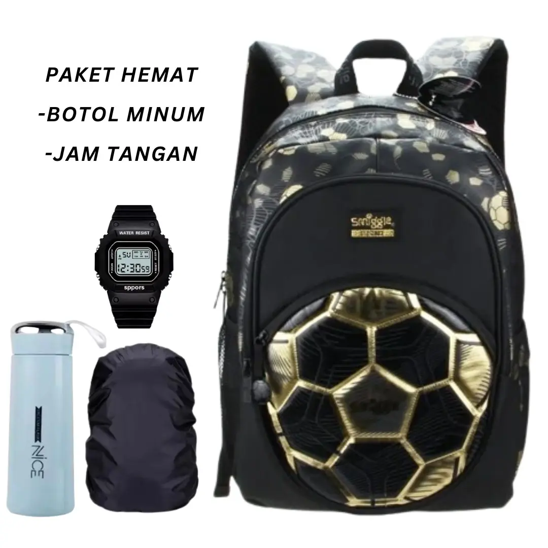 PTB-New tas ransel sekolah anak laki laki motif Bola-tas anak SD SMP SMA-backpack fashion