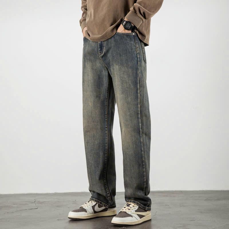 Quần jean nam ống suông rộng boy phố cao cấp baggy wash màu cá tính trẻ trung…