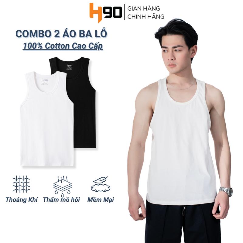[DEAL MỞ BÁN] COMBO 2 Áo Ba Lỗ Nam Lót Trong H90 Chất Cotton Siêu Mềm, Co Giãn, Thấm Hút Mồ Hôi Cực Tốt BLT01