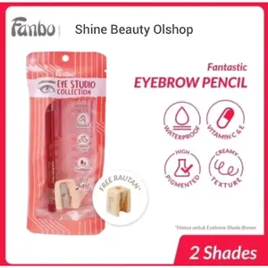 Fanbo Pensil Alis Fantastic Eyebrow Pencil Waterproof Mampu Mempertegas Bentuk Alis Tahan Lama