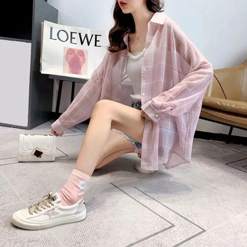 [Basica Moda] 8592 Atasan Top Kemeja Wanita Lulu Chiffon Oversize 3