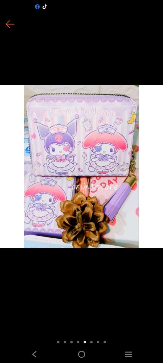 Product Introduction of dompet sanrio kuromi melodi cinamoroll dompet oval Karakter Uang kartu 3