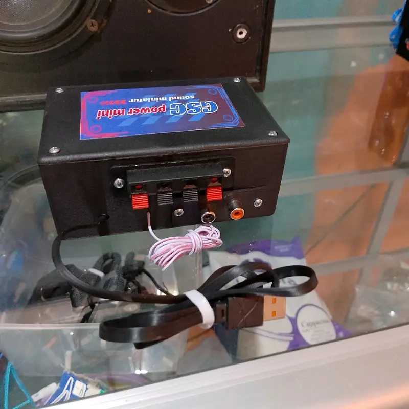 Amplifier mini 5 volt stereo fitur lengkap + MP3 Player, Bluetooth, Radio FM,Flashdisk dan Remote Subwoofer Bass 7