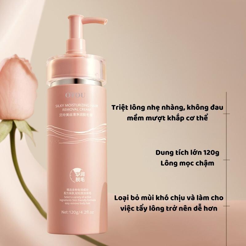 [Che Tên] Kem Tẩy Lông OTOU Tẩy Sạch Lông Tay, Chân, Nách, Bikini  An Toàn Không Kích Ứng 100g 3