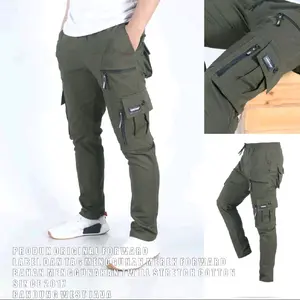 Celana Panjang PDL Cargo Chino Cargo Fwd System Slim Fit Twill Pria Stretch