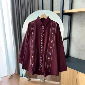 KEVI BLOUSE BORDIR RAYON TWILL