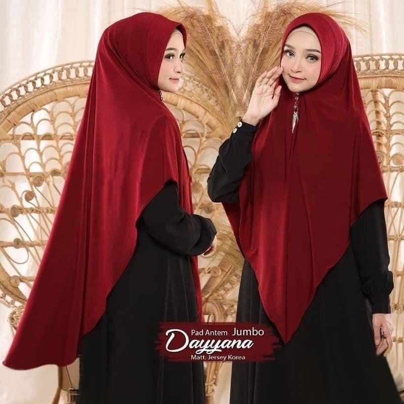 Hijab Khimar Syar’i Dayyana pad antem kekinian Syari Panjang  Instan 2