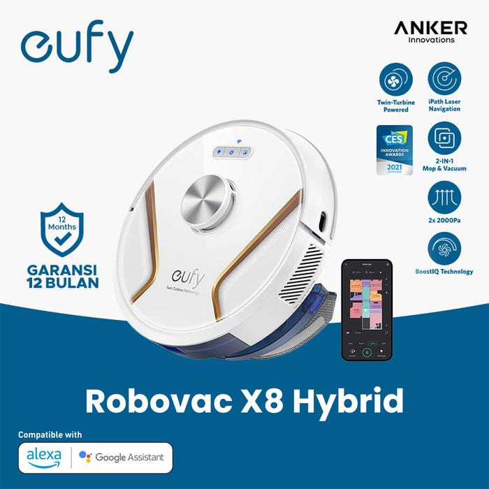 Promo Eufy by Anker X8 Hybrid Robot Vacuum and Mop Cleaner with