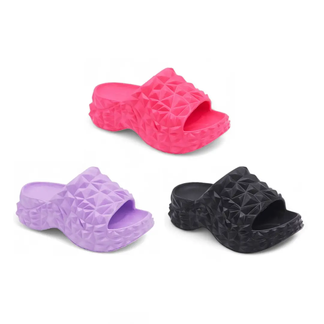 Sandal Wanita Sendal Sendal Slop Wedges Wanita Fashion Kekinian Bahan Karet EVA Premium