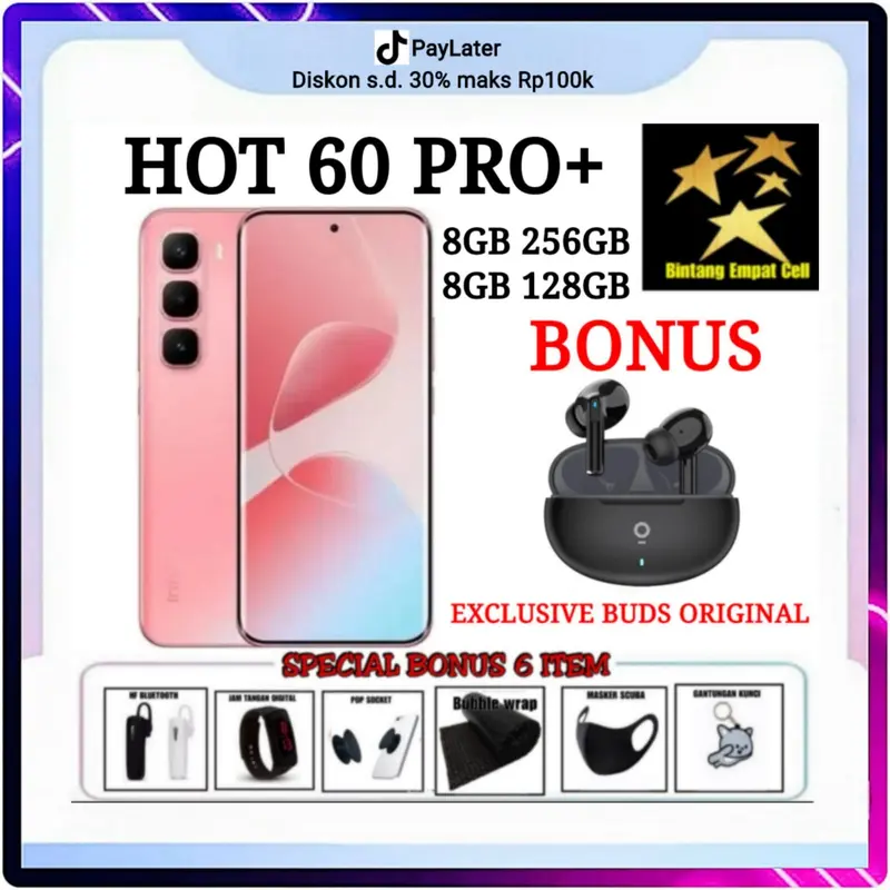 (PROMO LIVE) INFINIX HOT 60 PRO PLUS 8/128 & 8/256 GARANSI RESMI