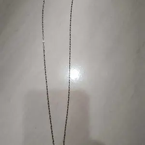Kalung Titanium Wanita Anti Karat Model liontin Permata Satu Rantai Kalung Pecah Kopi 990