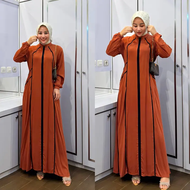 Faradina Exclusive Model Gamis Terbaru 2024 Premium Sonia Dress 6