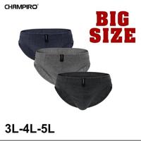 Gambar Champiro | Celana Dalam Pria 3 pcs Basic Brief C0312C JUMBO - 3L dari Alzura Kota Administrasi Jakarta Utara 1 Tokopedia