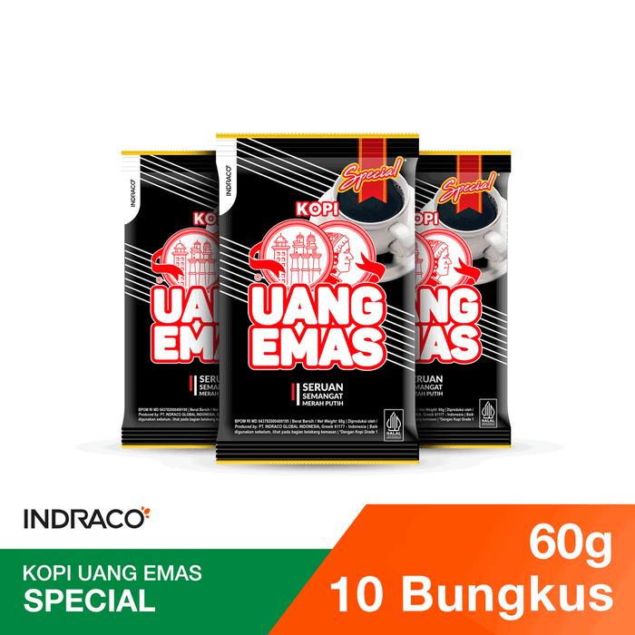 Gambar Uang Emas Kopi Special (10 sachets x 60g) dari INDRACO Store Kab. Gresik Tokopedia