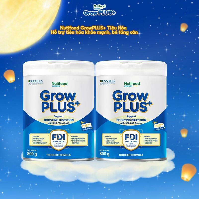 Combo 2 Sữa Bột Nutifood GrowPLUS+ Sữa Non Immunel 800g