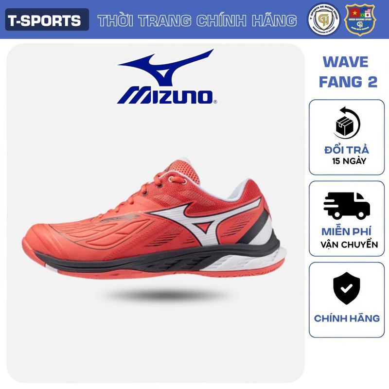 Giày Cầu Lông Mizuno Wave Fang 2 - Ổn định tối đa giữ thăng bằng giảm lật cổ chân phù hợp lối đánh mạnh phòng thủ và phản công