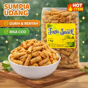 1 Kg Sumpia Udang Khas Cirebon Bahan Premium Snack Kiloan Cemilan Food Manis Makanan Camilan Kering Jajanan camilan Asin grosir kiloan