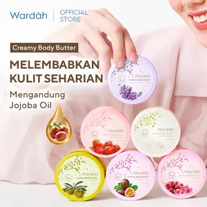 Wardah Creamy Body Butter 50 ml - Membantu melembabkan dan melembutkan kulit tangan serta badan - Mengandung Vitamin E dan Ekstrak Bahan Natural - Personal Care