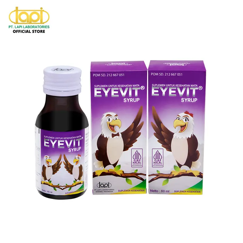 EYEVIT Syrup - Botol isi 60ml - Suplemen Kesehatan Mata 4
