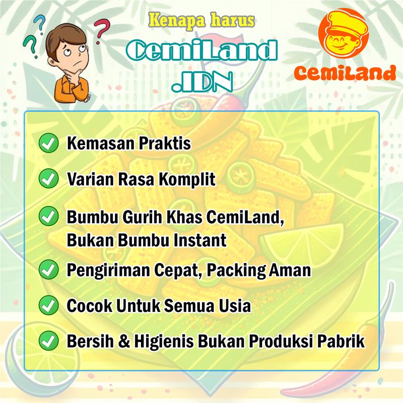 CemiLand.IDN - Keripik Pangsit 500gr Cemilan Pedas Asin Daun Jeruk Renyah Enak, Snack Lezat Banyak Varian Rasa 4