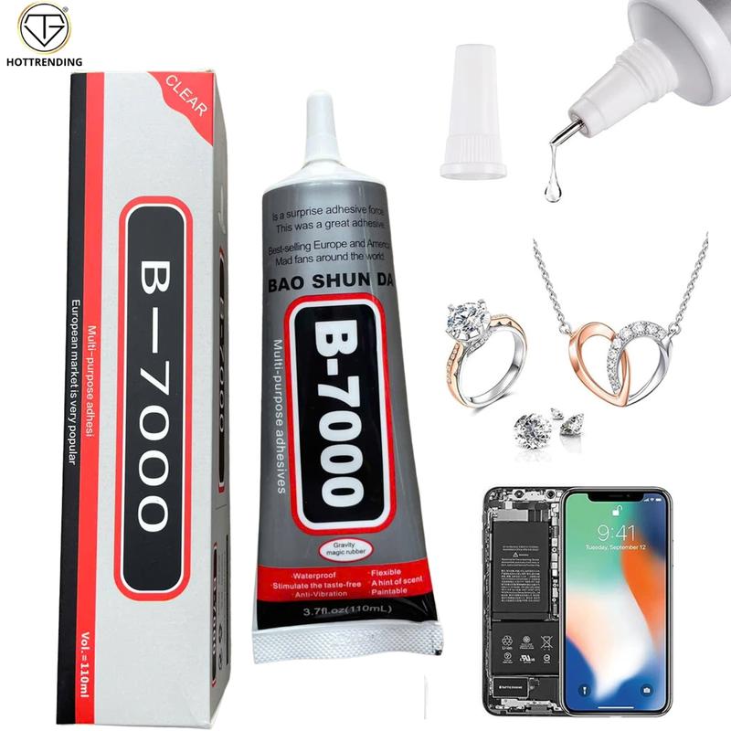 Keo dán đa năng B7000 trong suốt dán màn hình điện thoại dán trang sứ, mỹ nghệ, Nail, giày dép, kim loại, vải, da, giấy, gốm, kính và nhiều vật liệu khác chịu lực cao chống nước