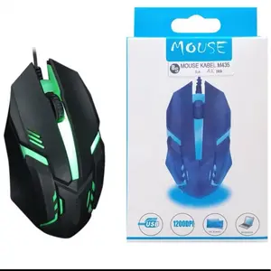 (GL) MOUSE KABEL LED USB / MOUSE GAMING KABEL USB LED RGB RAINBOW