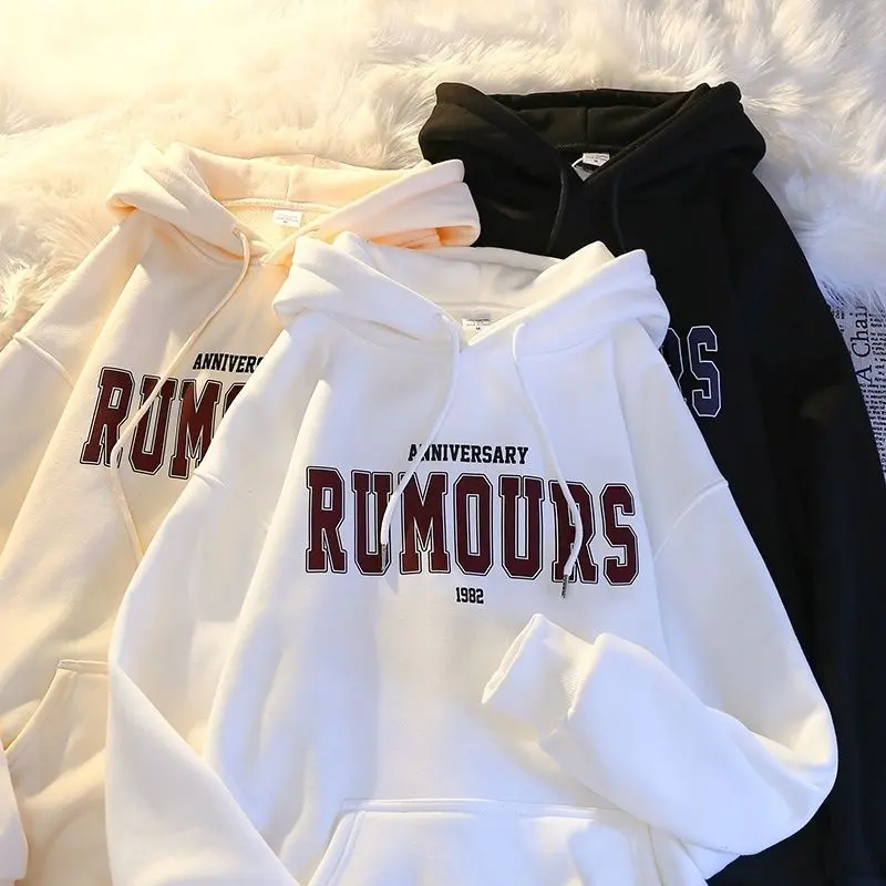 Hodie Sweater Hoodie Harajuku Korean RUMOURS Bigsize Jumbo 2XL 3XL 4XL 5XL 6XL Hodie Korean Urban Style