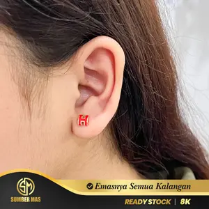 ANTING TINDIK HERLIN RED FASHION 8K - SUMBER MAS