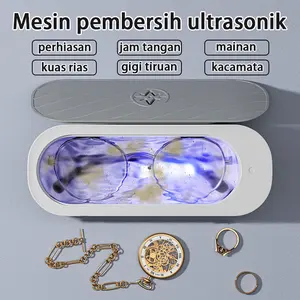 Ultrasonic Cleaner Mesin Pembersih Kacamata Pembersih kacamata Mesin Pembersih Perhiasan Ultrasonic Smart Pembersih multi-fungsi Pembersih getar untuk kacamata dan perhiasan Ultrasonic Cleaner Dengan Ultra Violet Alat Pembersih Kacamata